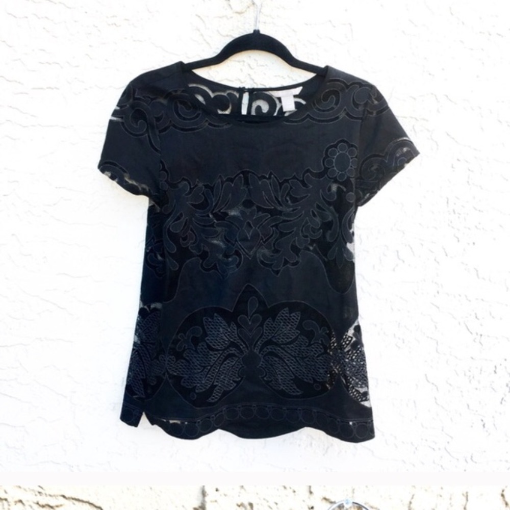 Lacy, Black Banana Republic Top